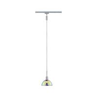 Schienensystem-Hängeleuchte Pendulum Sarrasani max. 20 W - Chromfarben/Multicolor, Basics, Glas/Metall (14/140cm) - Paulmann