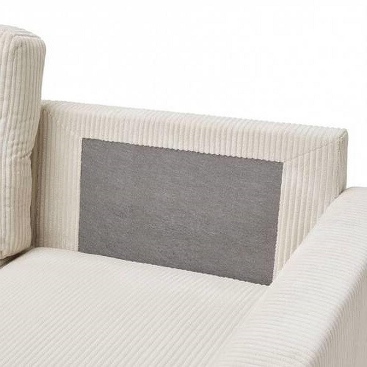 Sarokkanapé Martina - bézs, Modern, faalapú anyag/textil (204/89/276cm) - Mömax