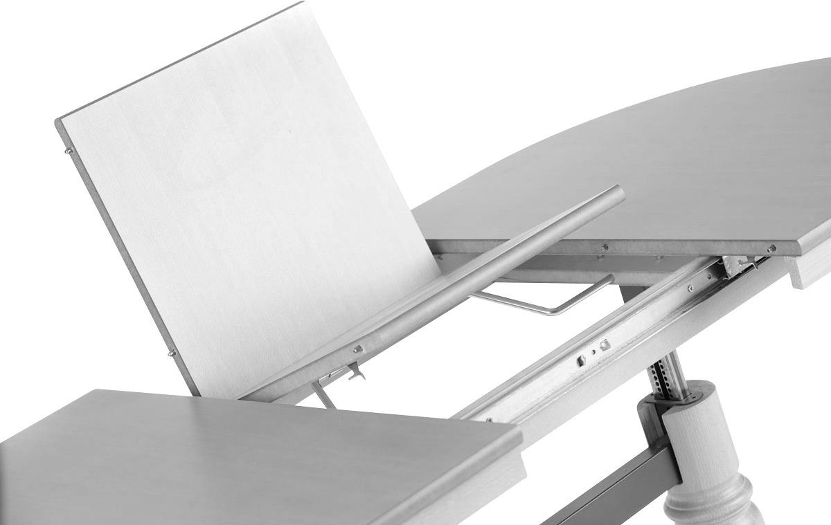 STOLIK KAWOWY RAMSAU - kolor dębowy, Design, materiał drewnopochodny/drewno (120-160/75/56-72cm) - MID.YOU