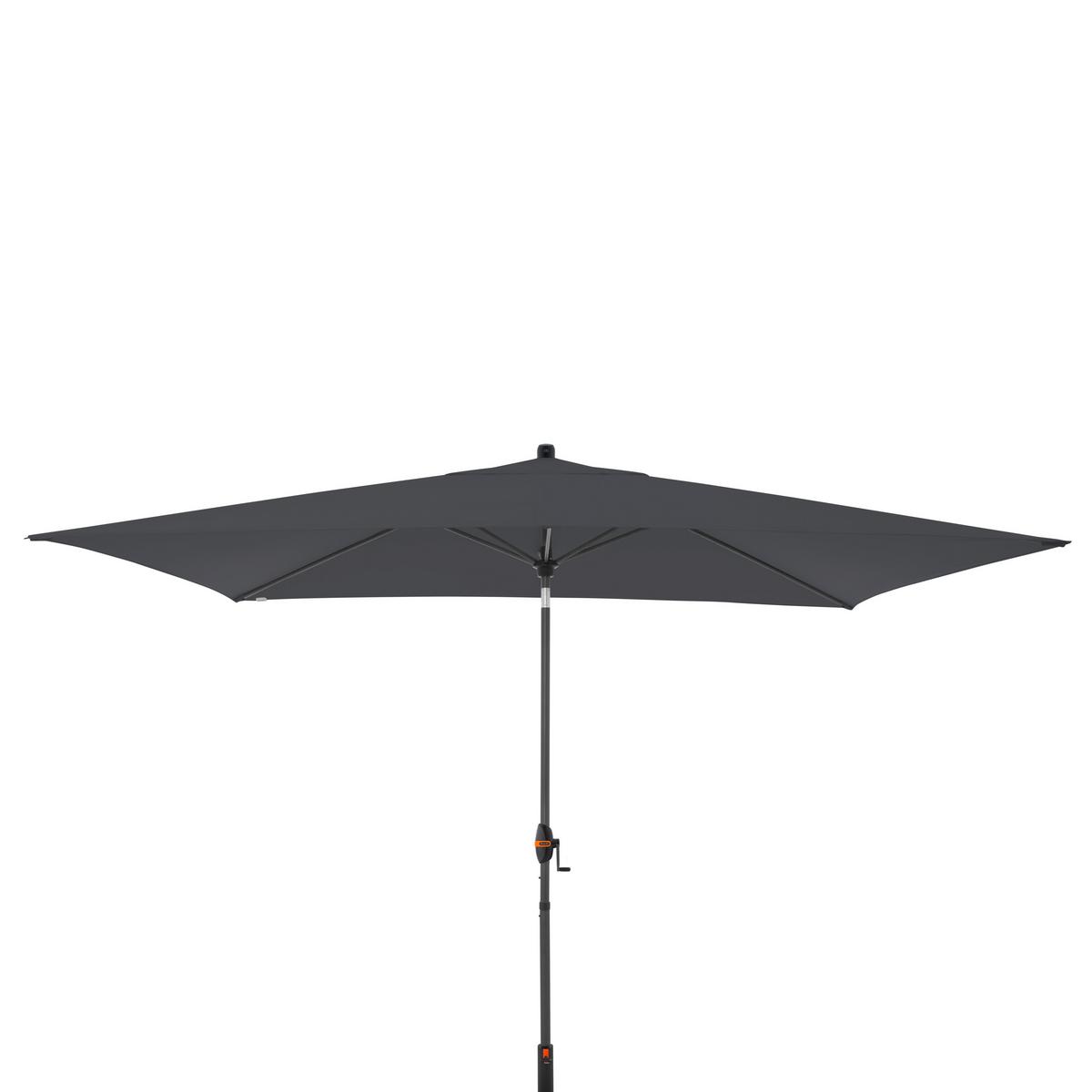 Sonnenschirm myzone Auto Anthrazit ca. 300x200cm - Anthrazit, Basics, Textil/Metall (300/200cm) - Doppler