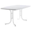Gartentisch ca. 150x90x72cm Weiß - Weiß, MODERN, Holzwerkstoff/Metall (150/90/72cm) - Sieger