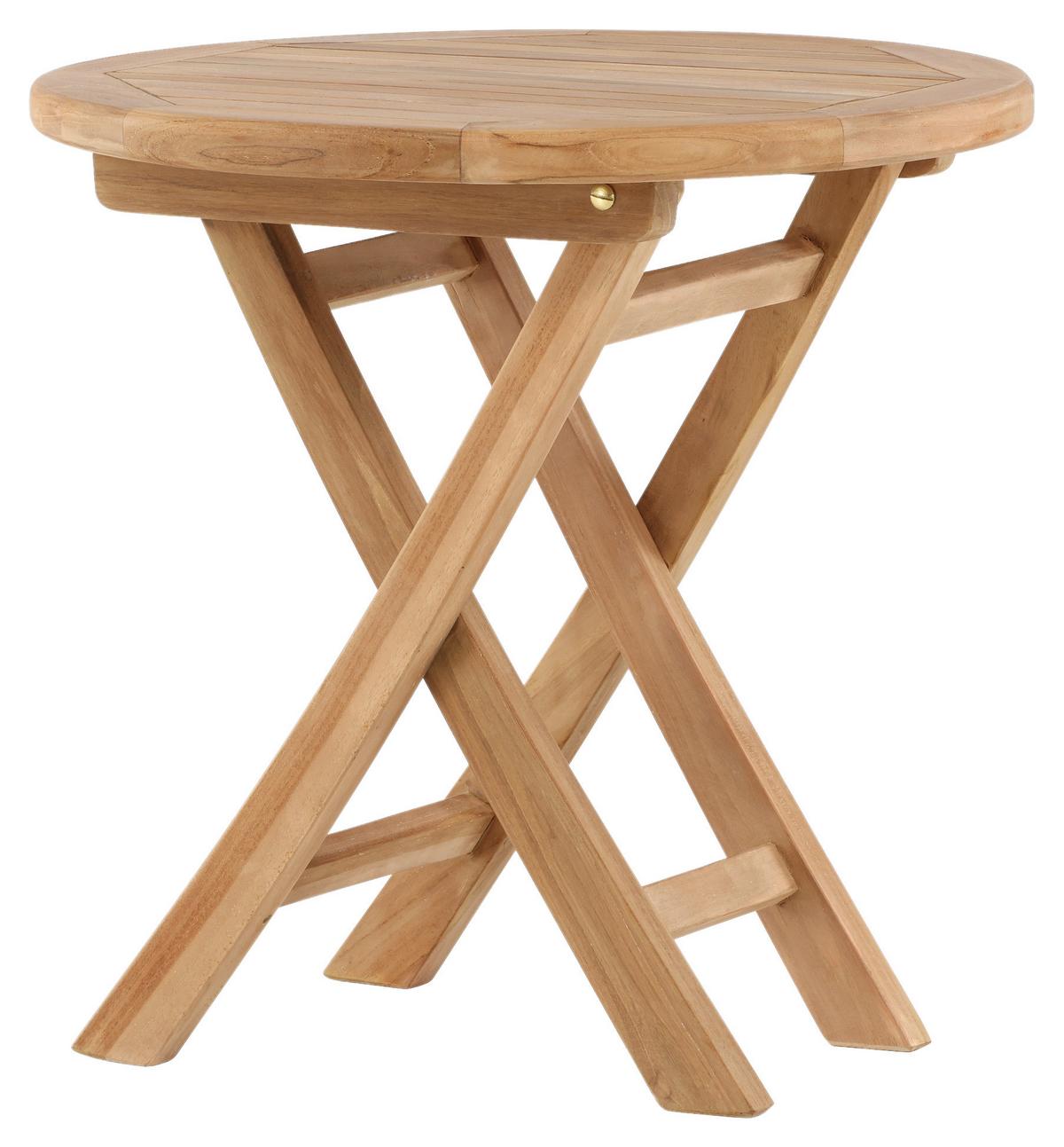 Gartenbeistelltisch Kenya ca. 50x50 cm Teak massiv - Teakfarben, KONVENTIONELL, Holz (50/50/50cm) - Gardenson