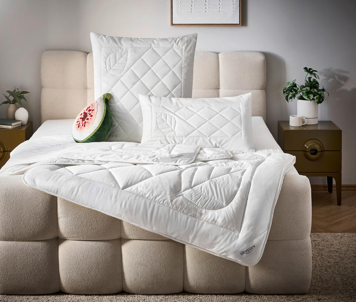 KOŁDRA LETNIA LIZARD - biały, Konventionell, tkanina (135/200cm) - Sleeptex