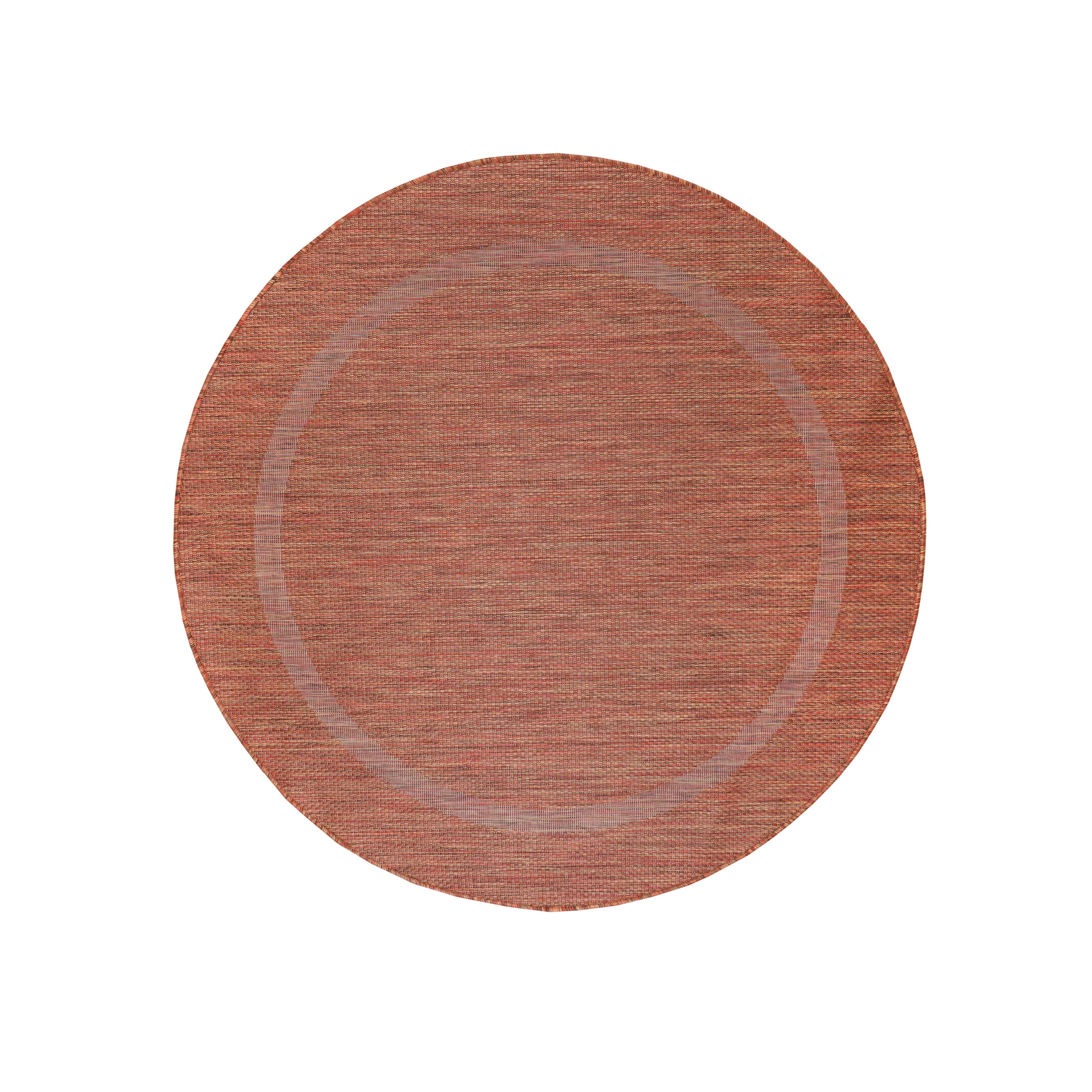 Ravno Tkana Preproga Relax, Barva Bakra, 120cm - barve bakra, Basics, tekstil (120/120cm) - Novel