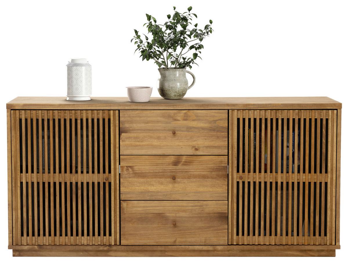 KOMODA SZEROKA EQUATORIA - kolor dębowy, Modern, materiał drewnopochodny/drewno (182/84/50cm) - MID.YOU