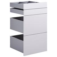 Schubladenset Unit in Hellgrau - Hellgrau, Modern, Holzwerkstoff (45,3/83/47cm) - Based