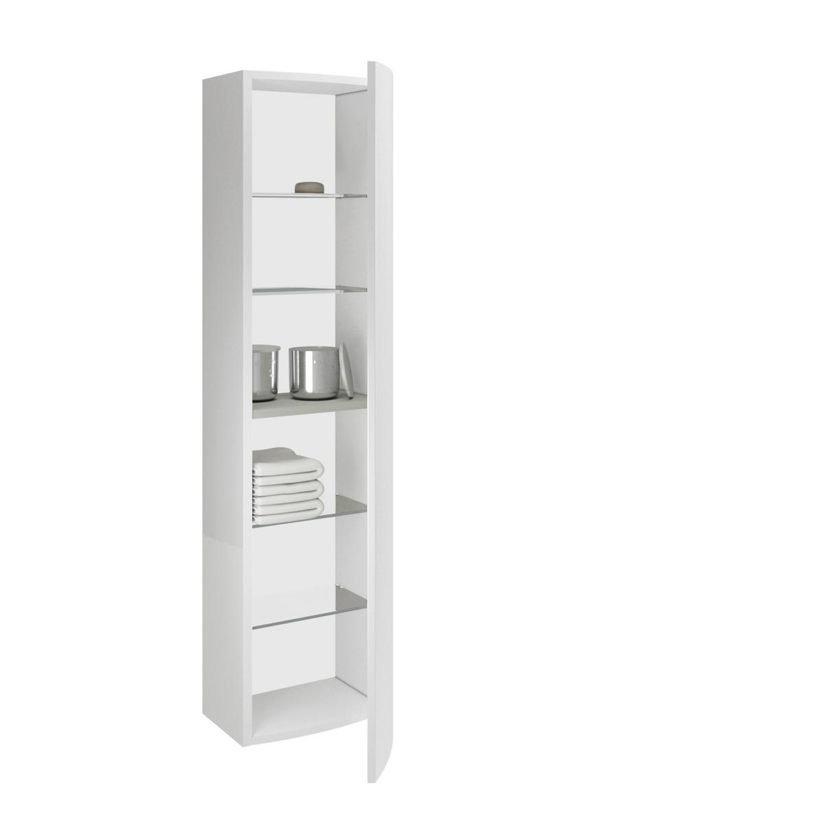 Dulap înalt Armonia - alb, Modern, material pe bază de lemn (33/140/16cm)