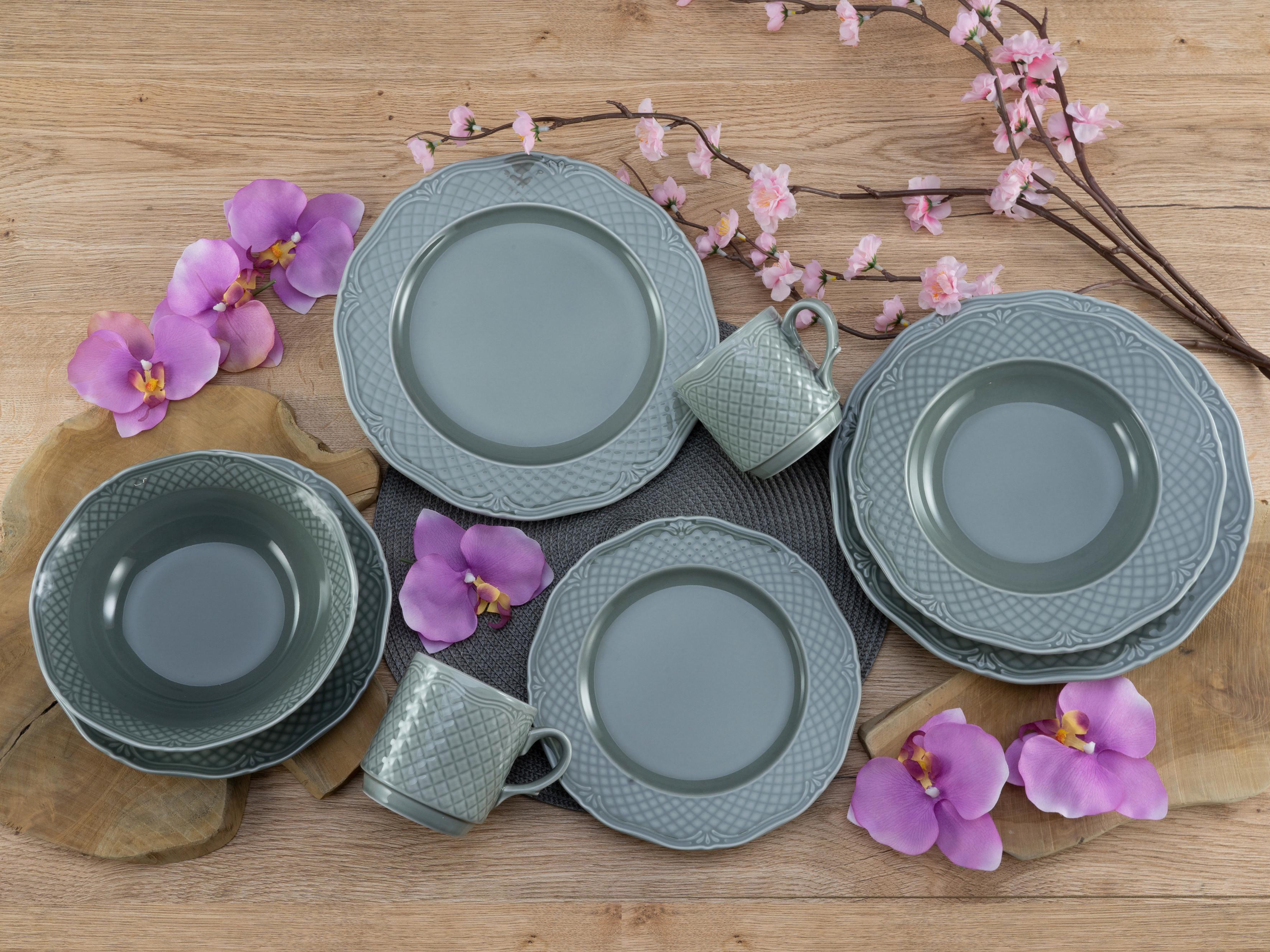 Kombinirani Servis Arianne Grau, 20-Delni - siva, Basics, keramika - Creatable