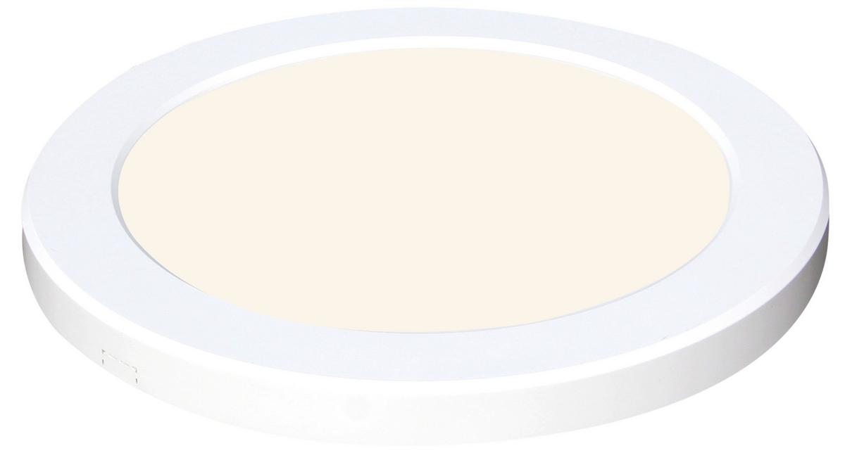 Led Mennyezeti Lámpa Lasse 29,8cm - fehér, Konventionell, műanyag (29,8/1,8cm) - Mömax