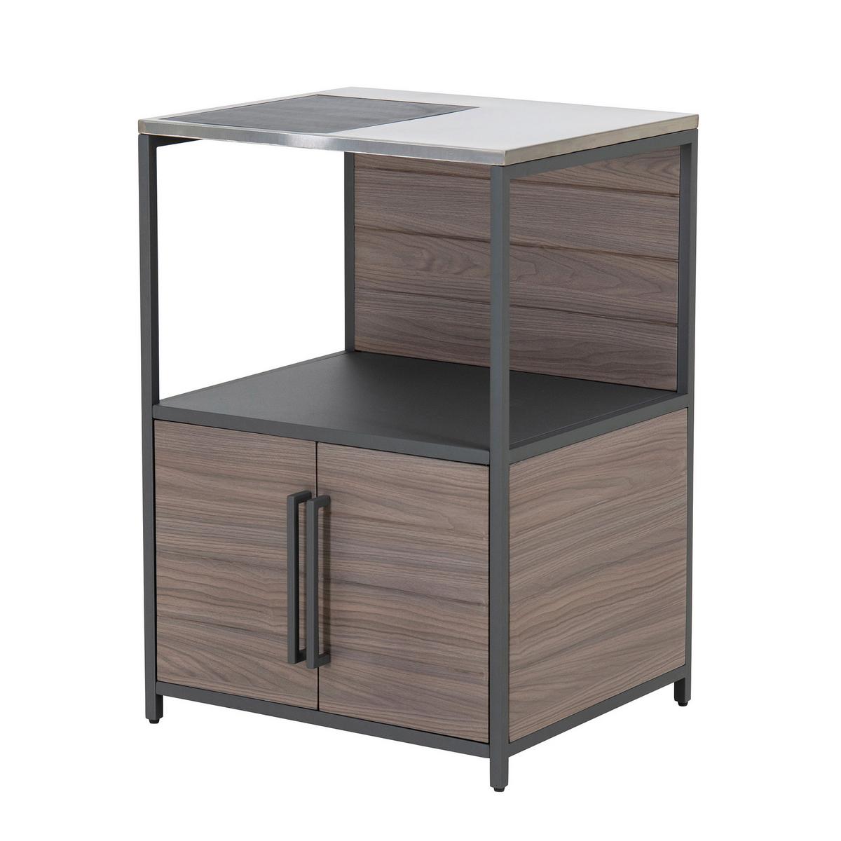 Outdoorküche Mambo Braun/Schwarz - Schwarz/Braun, Basics, Metall (63,5/91,5/54cm) - Modante