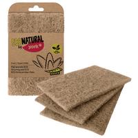 Súrolószivacs York Natural - világosbarna, természetes anyagok (10/15/2,5cm)
