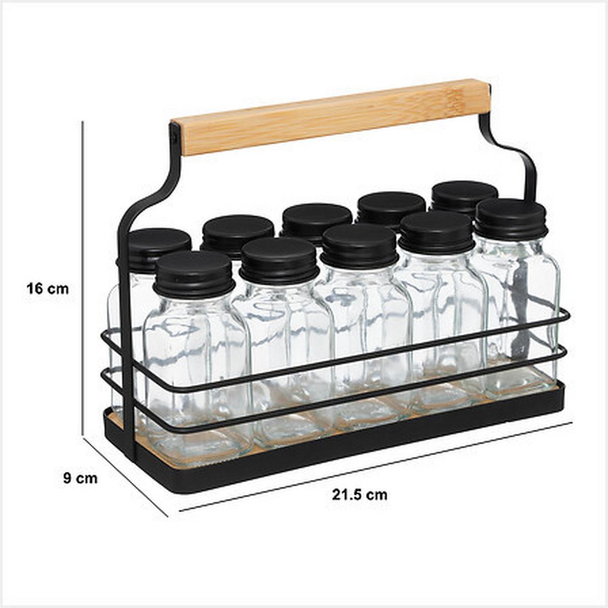 Set borcane pentru condimente Noir - Basics (21,5/16/9cm)