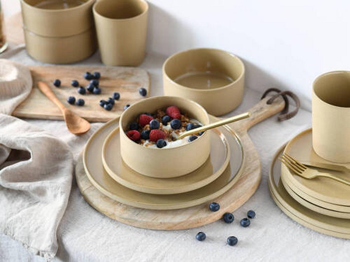 Kombinirani Servis Futuro Sand, 16-Delni - peščene barve, Trend, keramika - Creatable