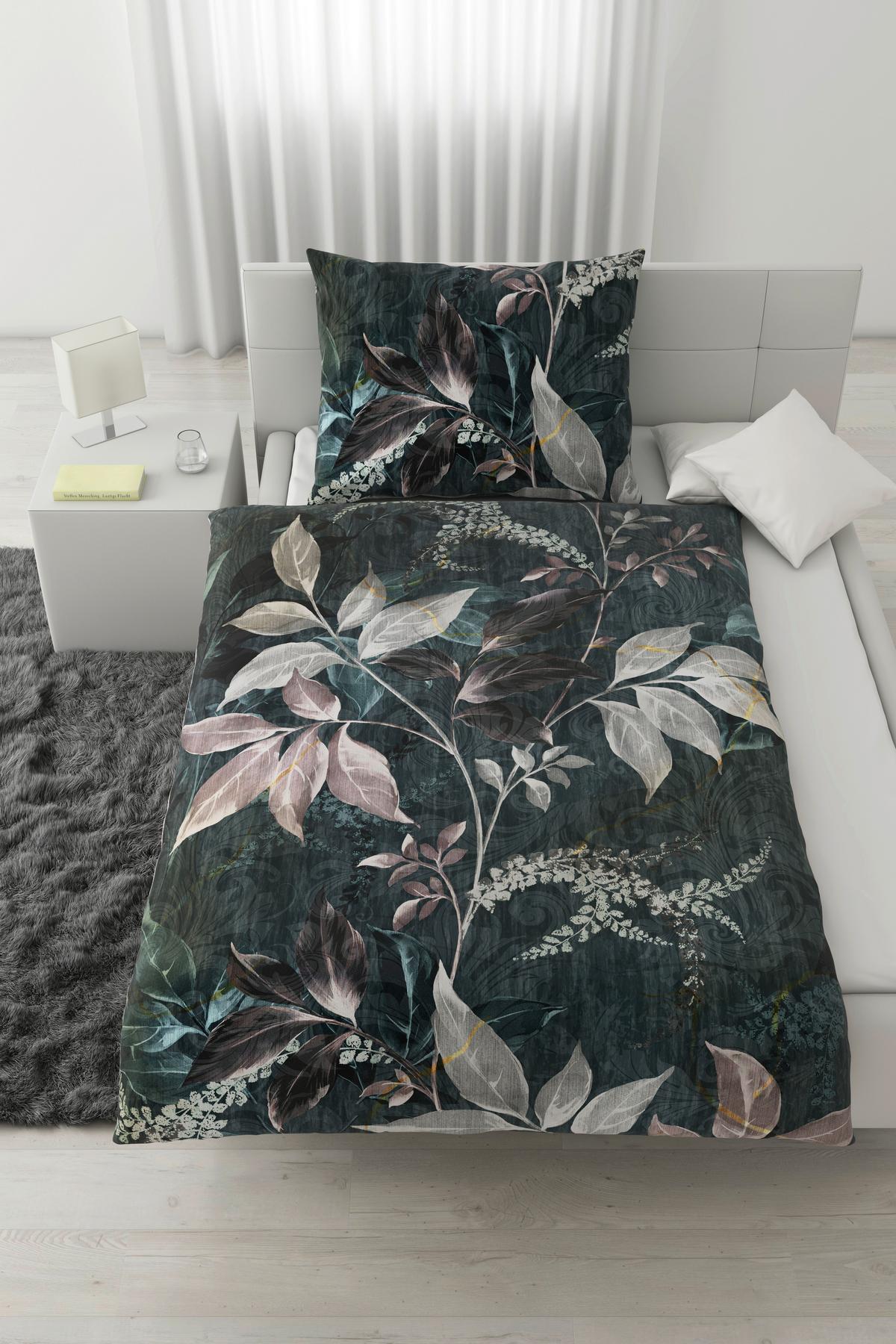 Ágyneműhuzat-garnitúra Chiara - antracit, Konventionell, textil (140/200cm) - Modern Living