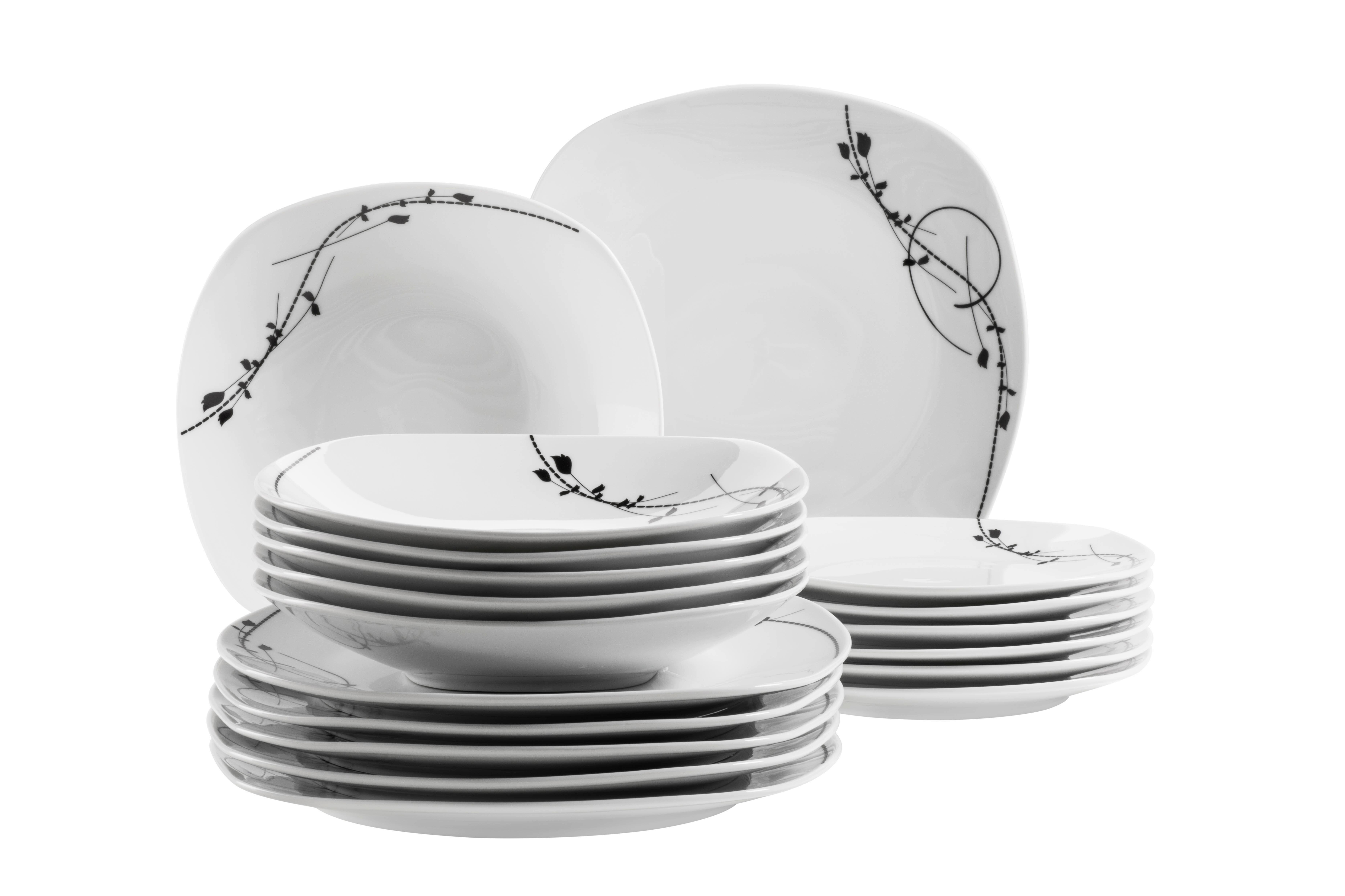 Tafelservice Londra - Weiss, Basics, Keramik - Mäser