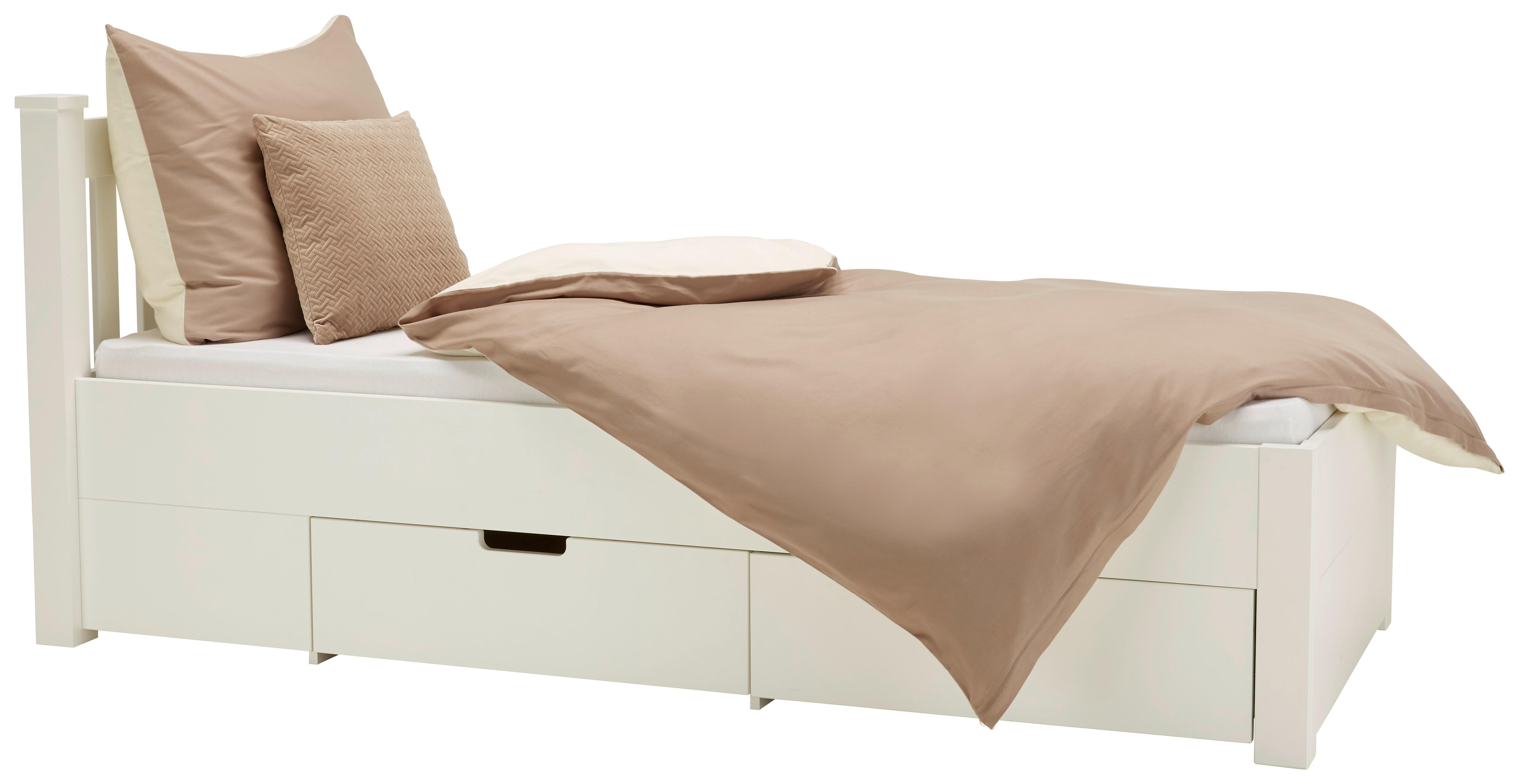 Krevet Lyon - bela, Romantično / Seoski, drvo/pločasti materijal (90/200cm) - Zandiara
