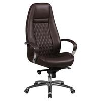 Pisarniški Stol Austin - barve aluminija/rjava, Moderno, kovina/umetna masa (68/130/68cm) - MID.YOU