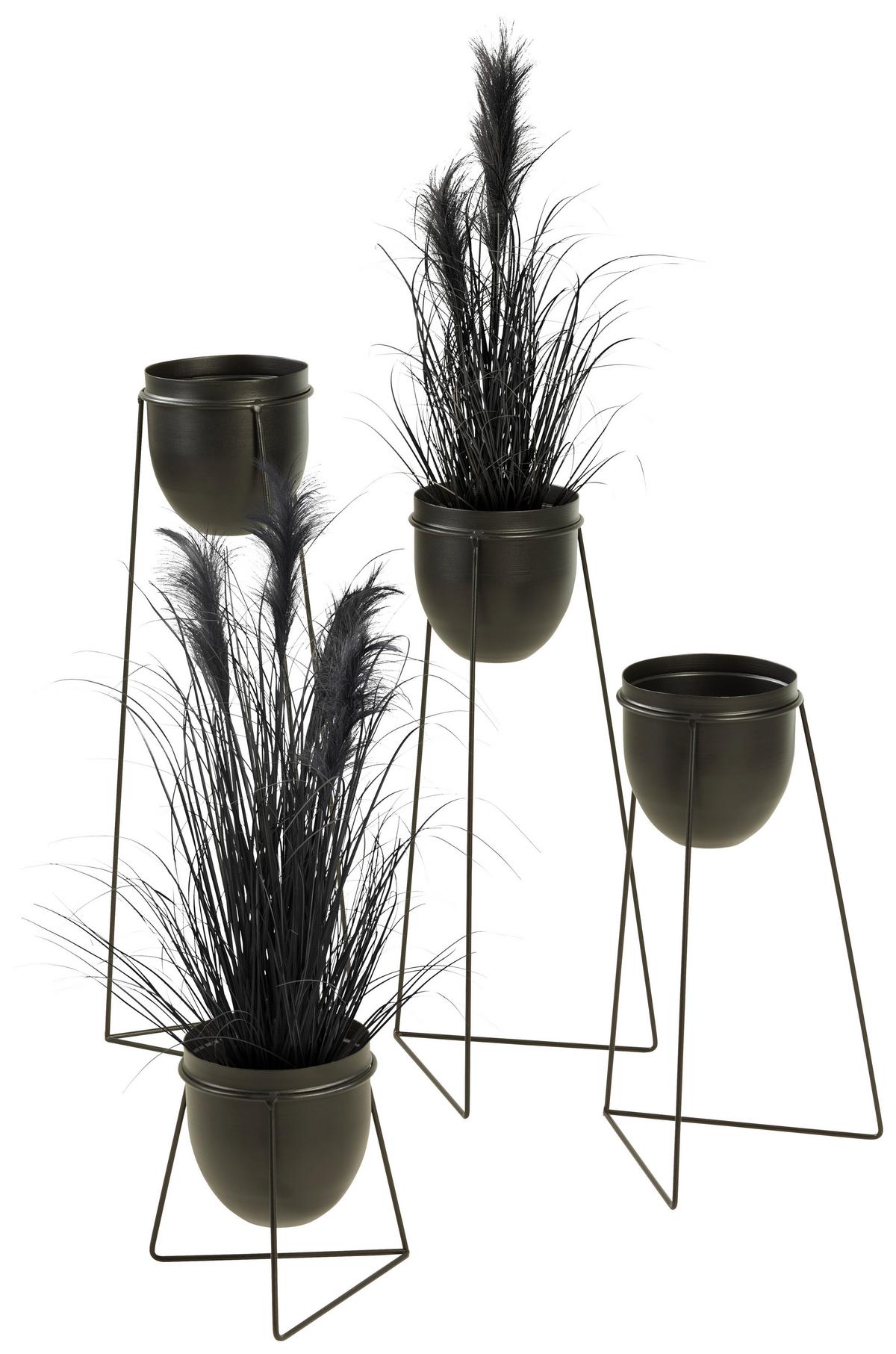 Kaspó Urbanus - fekete, Basics, fém (24/50cm) - Modern Living