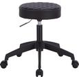Vrtljivi Stolček Henry - črna/bela, Moderno, kovina/umetna masa (35/48-60/35cm) - Premium Living