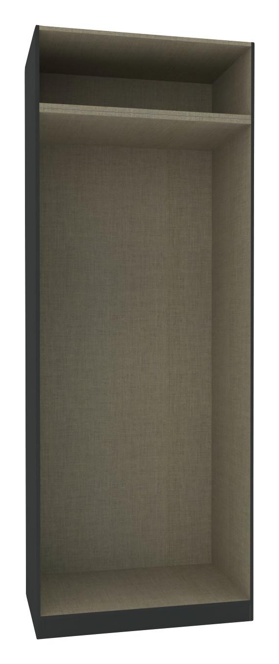 Dulap deschis Unit - antracit, Modern, material pe bază de lemn (182,2/242,2/56,5cm) - Ondega