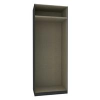 Corp dulap de haine cu 2 uși Unit - antracit, Modern, material pe bază de lemn (91,1/242,2/56,5cm) - Ondega