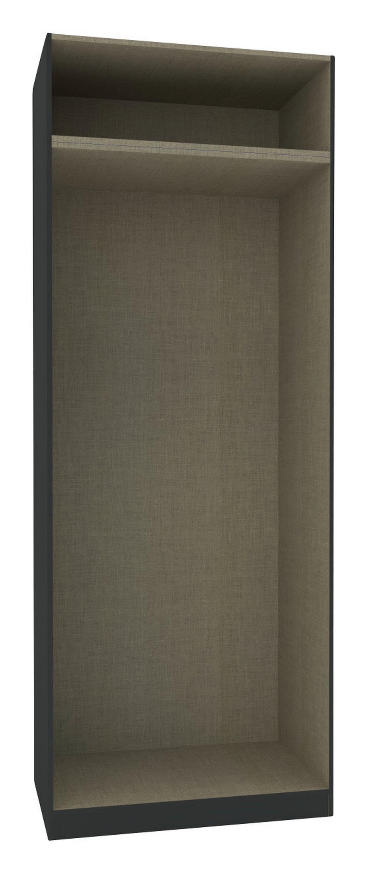 Dulap deschis Unit - antracit, Modern, material pe bază de lemn (182,2/242,2/56,5cm) - Ondega