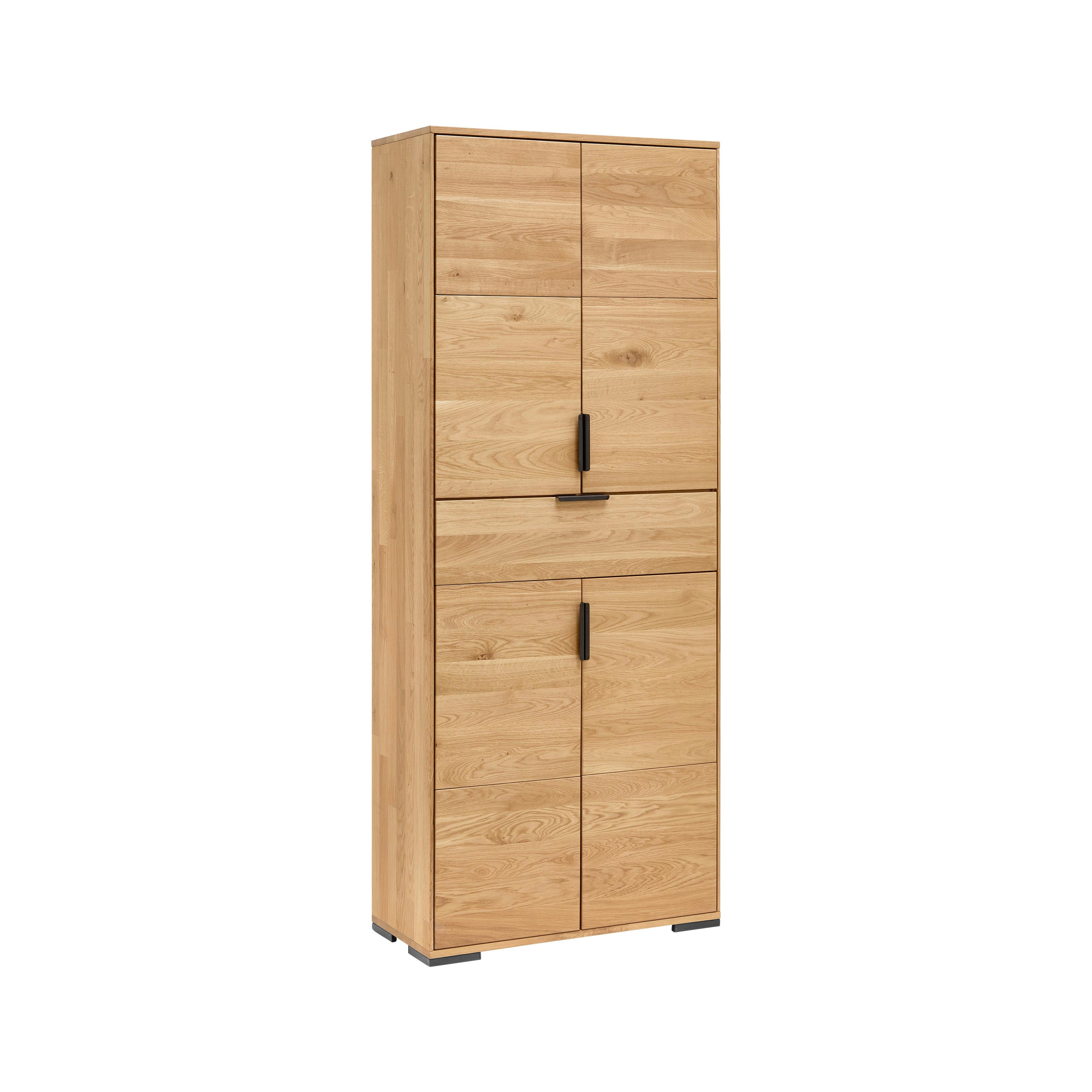 MAPPSKÅP ALBERO - naturfärgad, Modern, trä (80/200/38cm) - Based