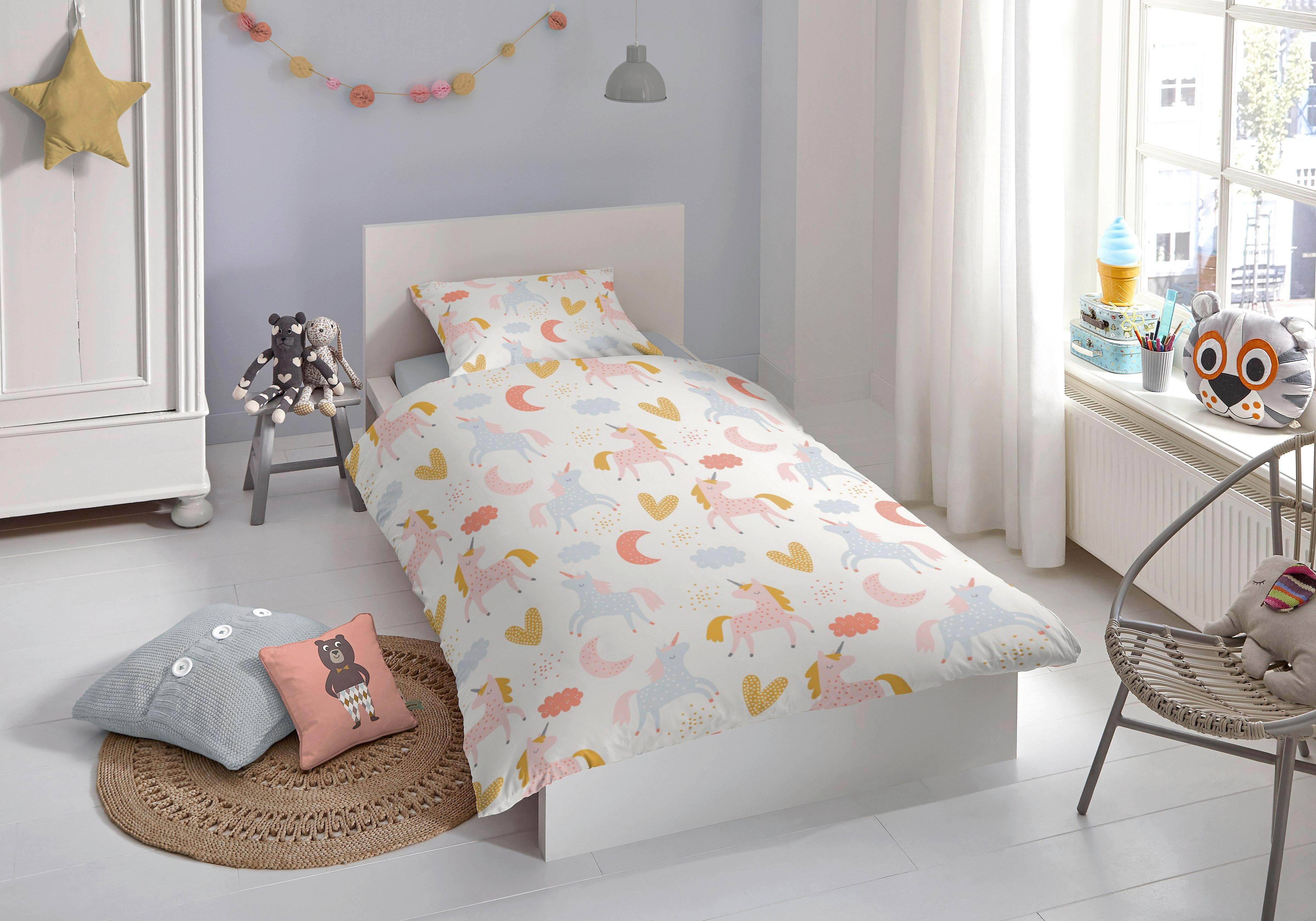 Babybettwäsche Unilove Junior ca. 100x135cm - Rosa, Trend, Textil (100/135cm) - MID.YOU