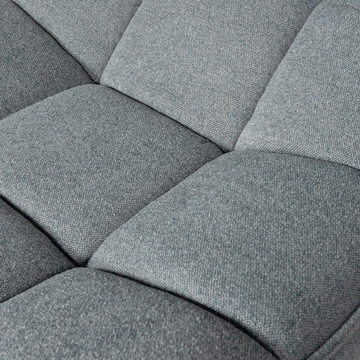Sessel Maudi Blau B: 74 cm - Blau/Schwarz, Design, Textil/Metall (74/84/86cm) - Livetastic
