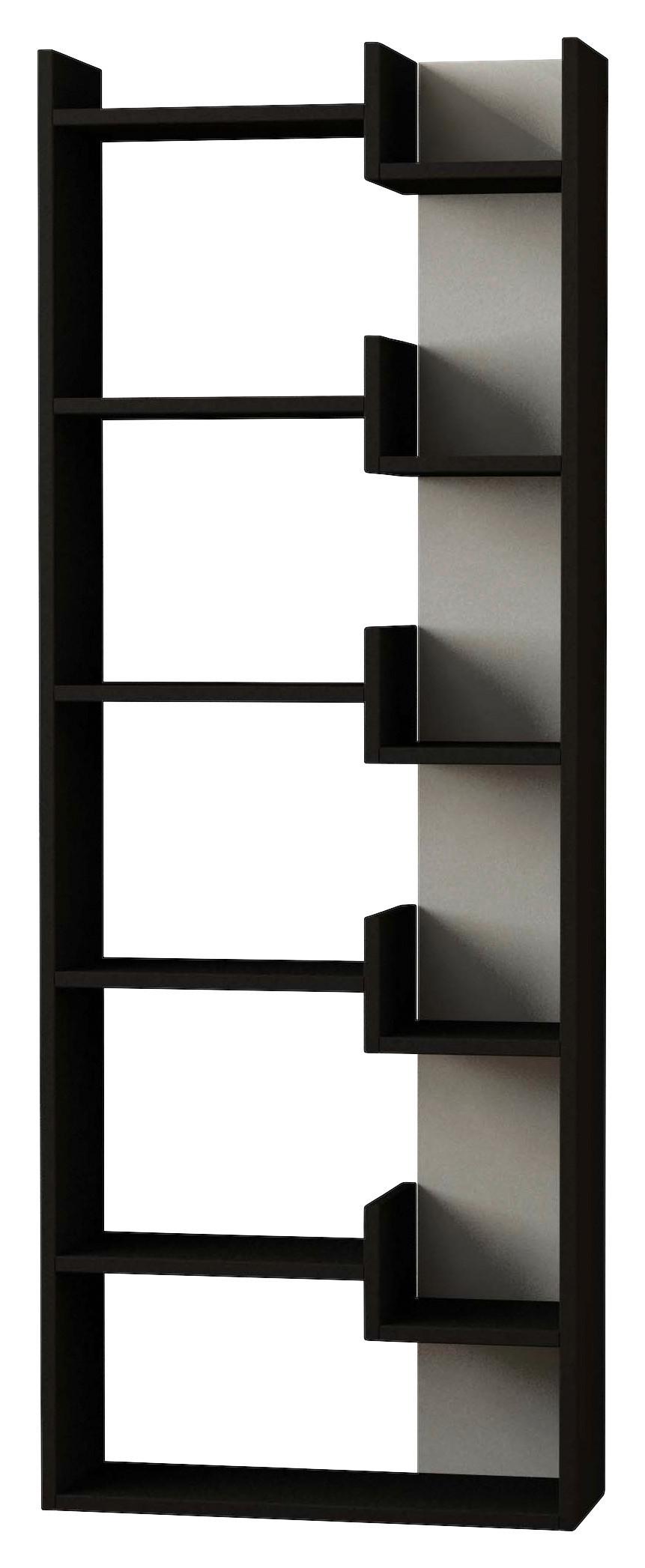 BÜCHERWAND OPPA BÜCHERREGAL - Anthrazit, Design, Holzwerkstoff (61/163/22cm) - Livetastic