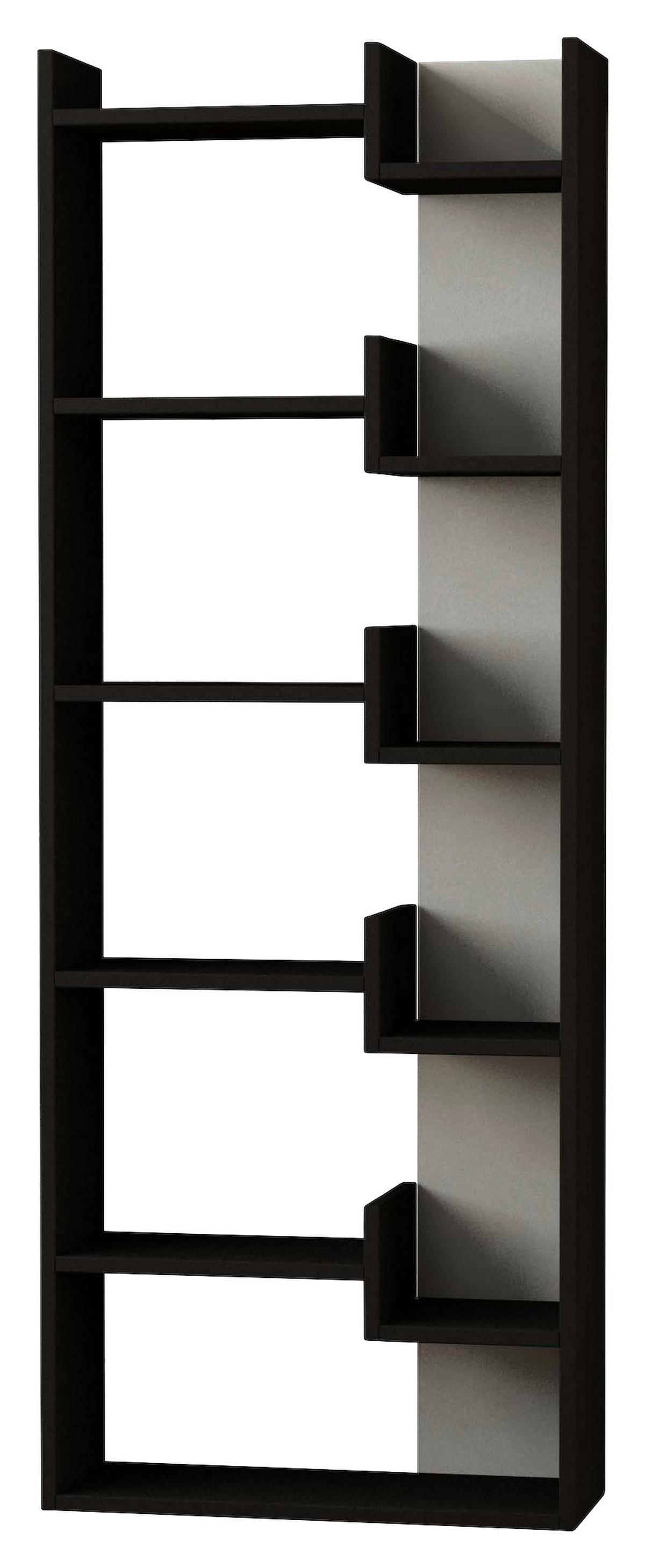 BÜCHERWAND OPPA BÜCHERREGAL - Anthrazit, Design, Holzwerkstoff (61/163/22cm) - Livetastic