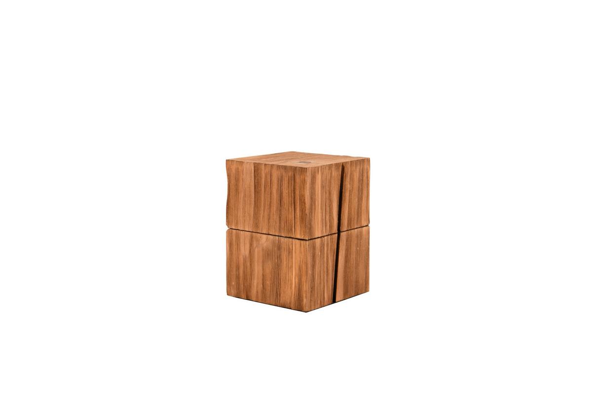 LAMPA STOŁOWA 514110130 TREASURE - kolor naturalny, Trend, drewno (12/16/12cm) - Trio Leuchten