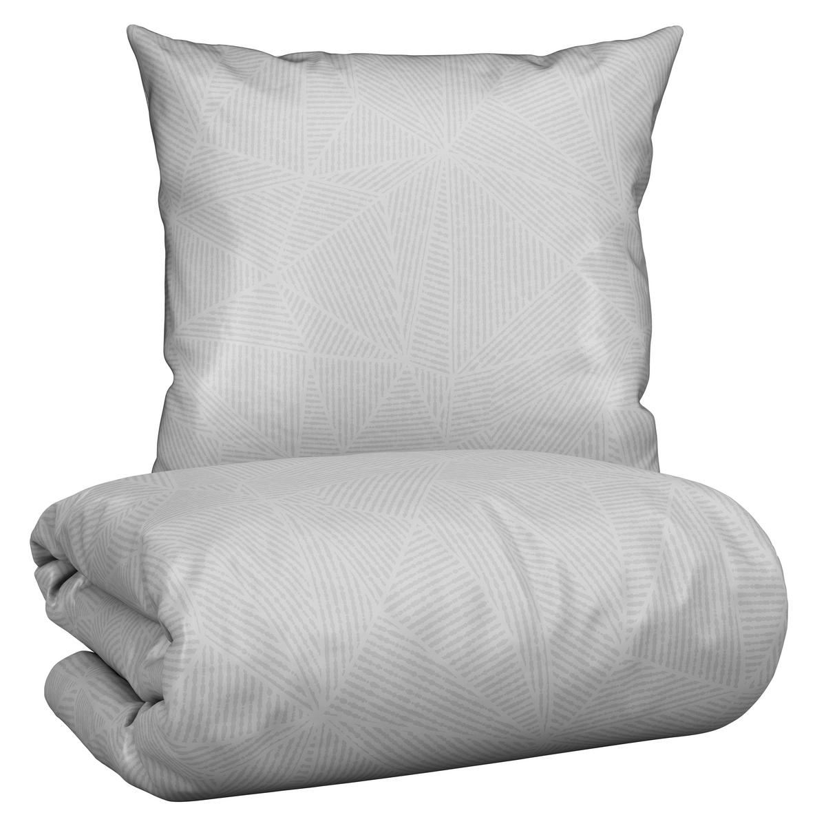 Bettwäsche Alex Design in Platinfarben ca. 135x200cm - Platinfarben, MODERN, Textil (135/200cm) - Premium Living