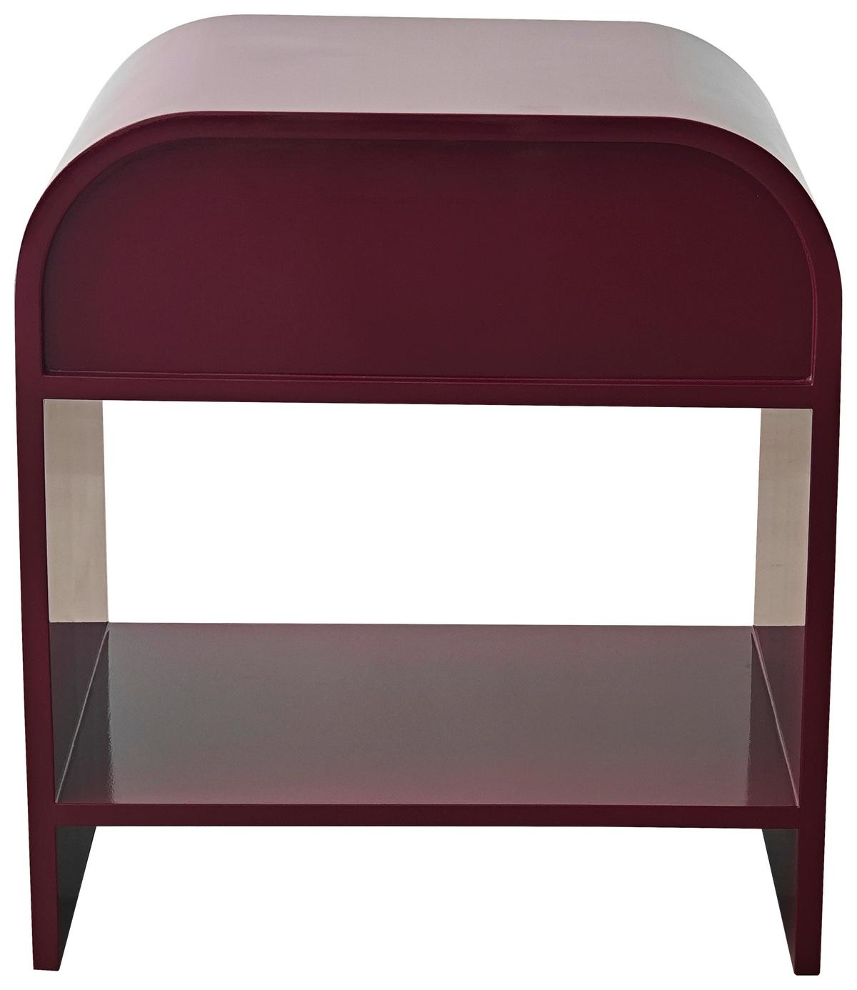Noćni Ormarić Ruby - boja crnog vina, Moderno, pločasti materijal (40/45/30cm) - Modern Living