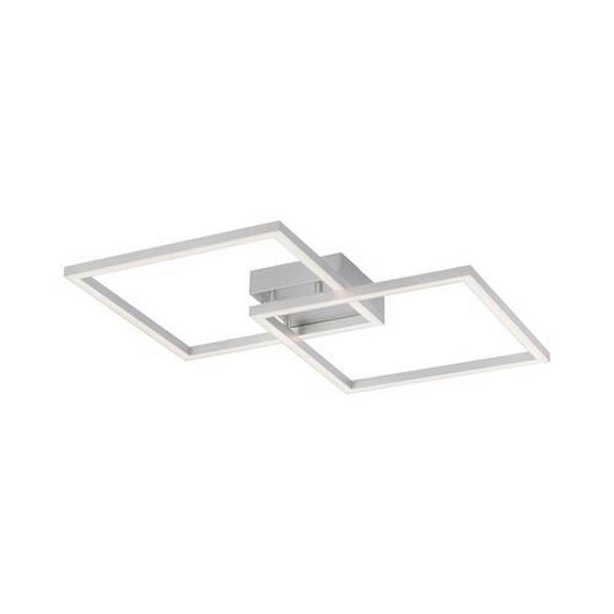 LED-Deckenleuchte Maxi max. 12,5 Watt - Silberfarben, Kunststoff/Metall (63/63/8,5cm)