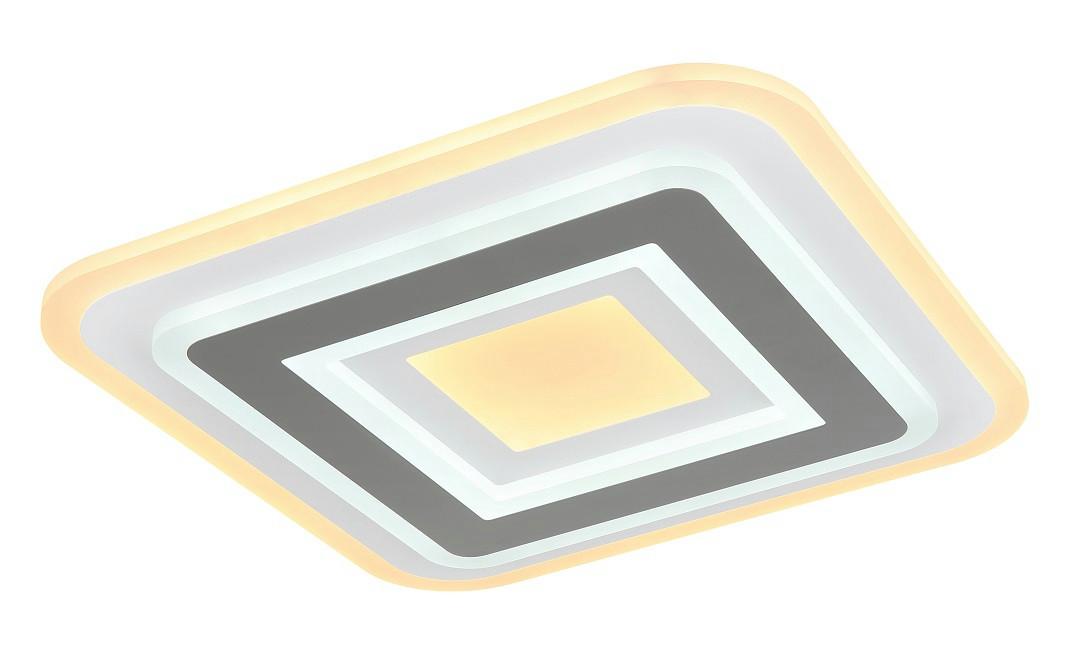 LED-Deckenleuchte Sabatino in Anthrazit/Weiß max. 36 Watt - Weiss/Anthrazit, Modern, Kunststoff/Metall (38/38/5,5cm)