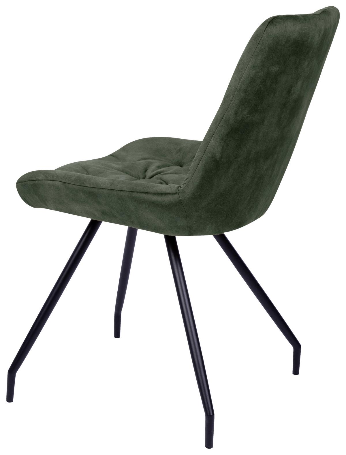 KRZESŁO ULI - czarny/kolor złoty, Design, metal/tkanina (51/88/66cm) - Novel