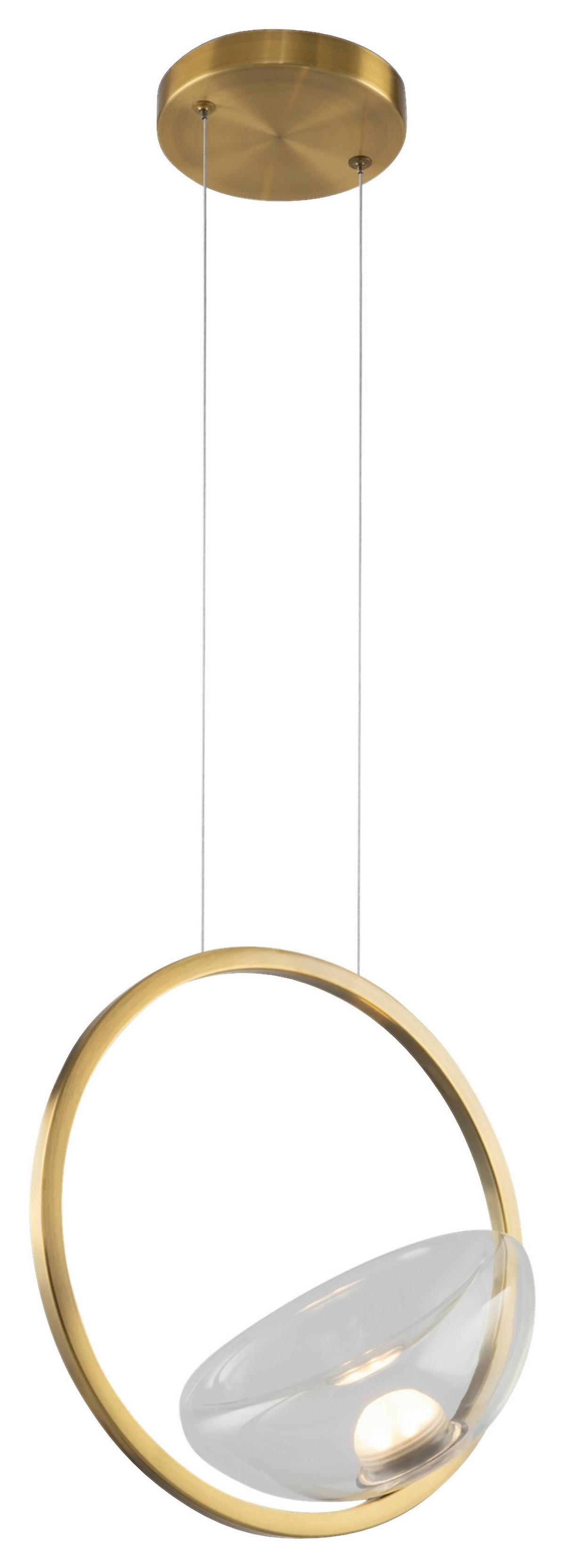 PENDELLEUCHTE LUNARE - Messingfarben, Basics, Glas/Metall (21,1/234,5/32cm) - MAYTONI