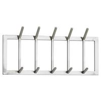 Wandgarderobe Wohnling ca. 65x30x10cm Silberfarben - Silberfarben, MODERN, Metall (65/30/10cm) - MID.YOU