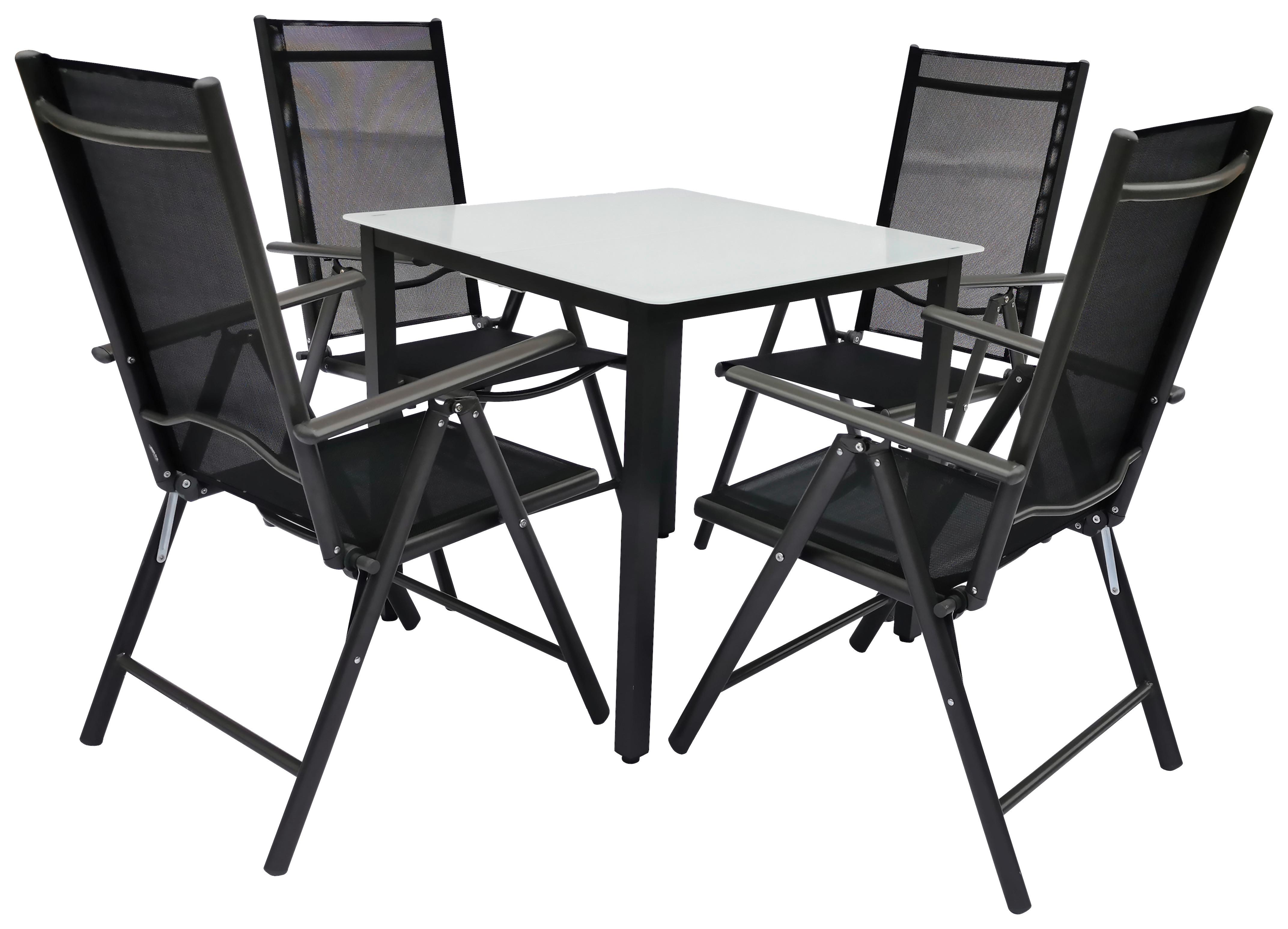 Vrtna Garnitura Gardenson, Antracit, 5-Delno - antracit, Basics, kovina/steklo - Gardenson