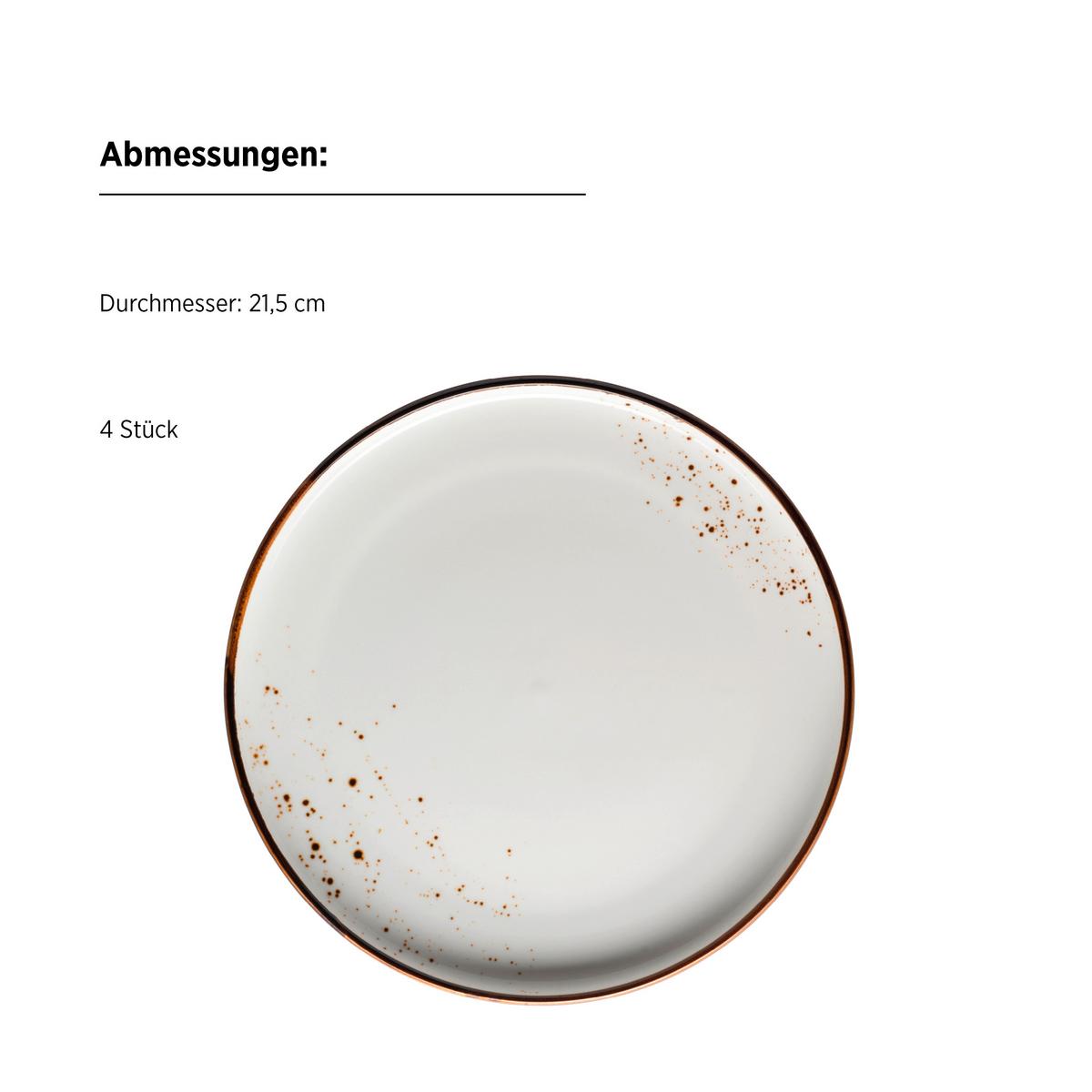 SET DE VAISSELLE PINTAR - Weiss/Braun, Basics, Keramik - Mäser