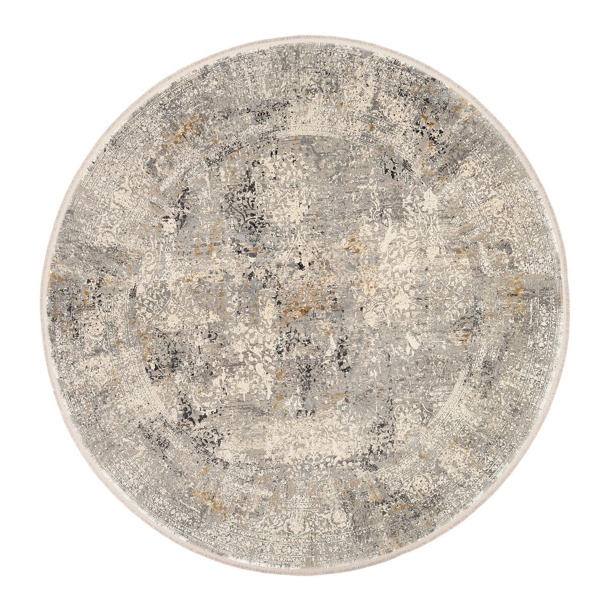 Webteppich Avignon Multicolor Ø ca. 240cm - Dunkelgrau/Hellgrau, Design, Textil (240cm) - Dieter Knoll