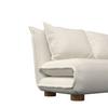 BÄDDSOFFA BELLA - vit/naturfärgad, Modern, metall/trä (141/77/85cm) - Bessagi Home