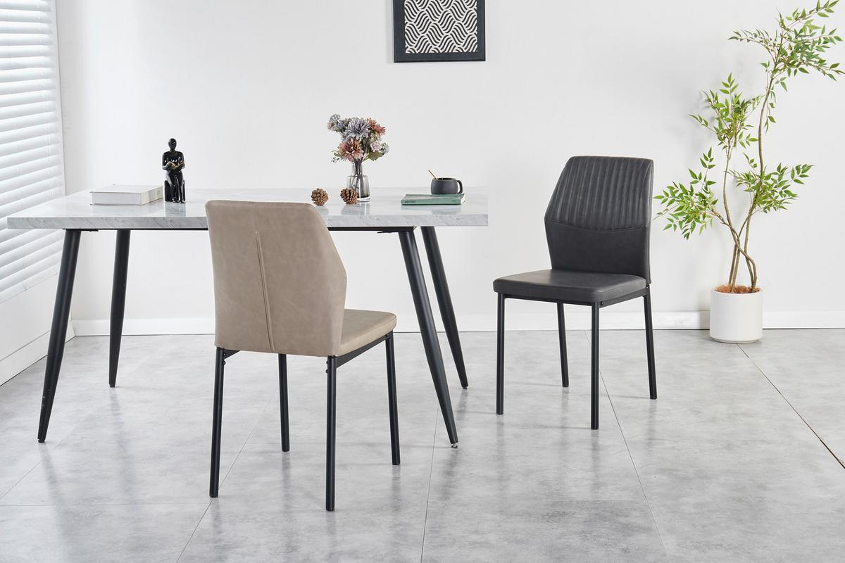 Stolica Hana - tamno siva/crna, Basics, metal/tekstil (44/86/52cm) - Best Price