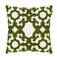 Zierkissen GWYN in Weiß/Schlamm ca. 45x45cm - Schlammfarben/Weiß, MODERN, Textil (45/45cm) - Mary's