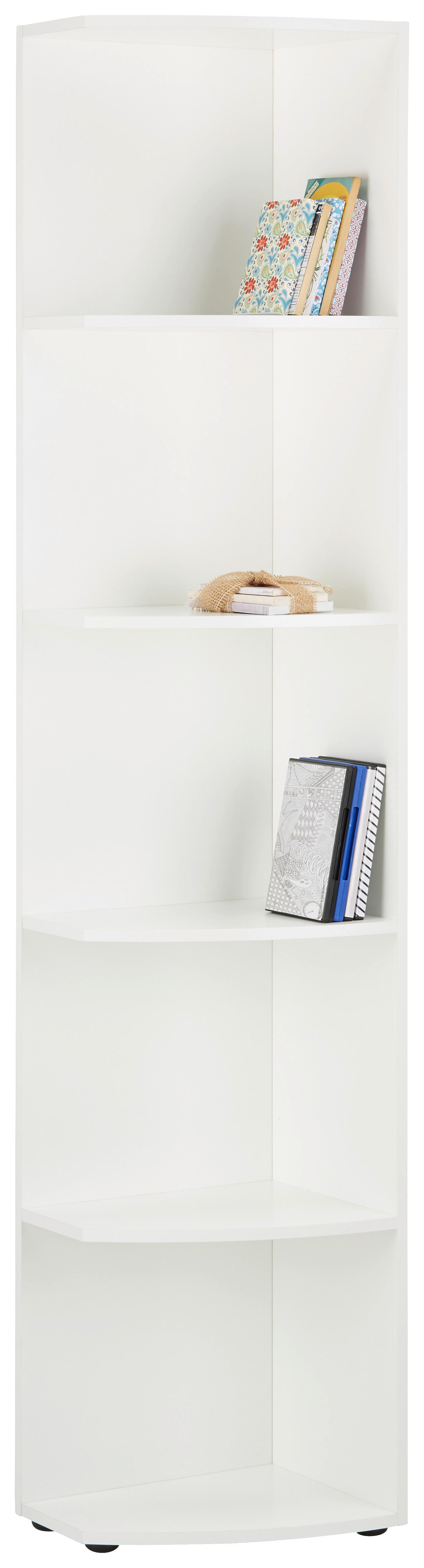 Završni Regal Mrk - bijela, Konventionell, drvni materijal (30/185/38cm) - Modern Living