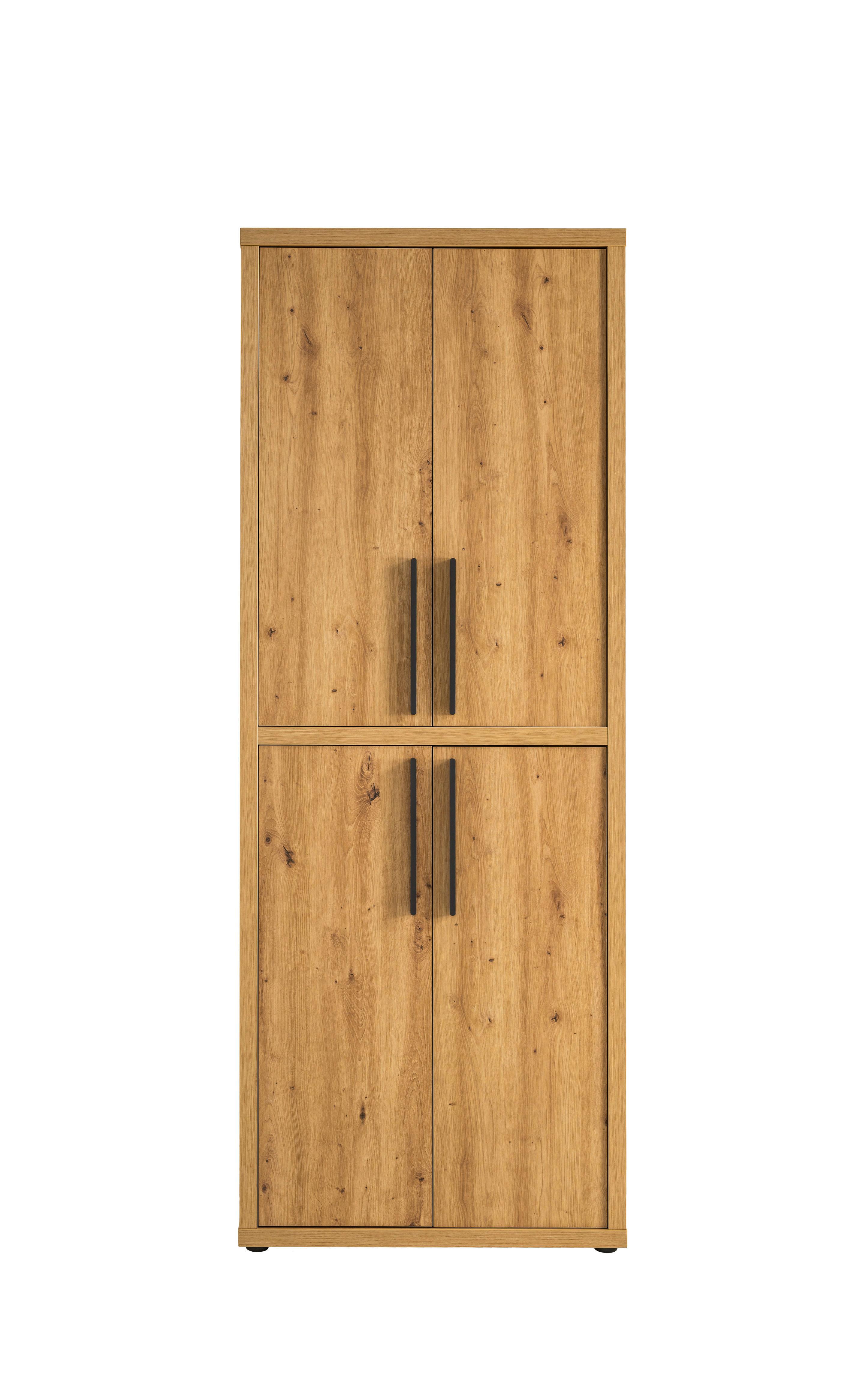 Türenset in Eiche Artisan - Anthrazit/Eiche Artisan, MODERN, Holzwerkstoff/Metall (74/101cm) - Mömax