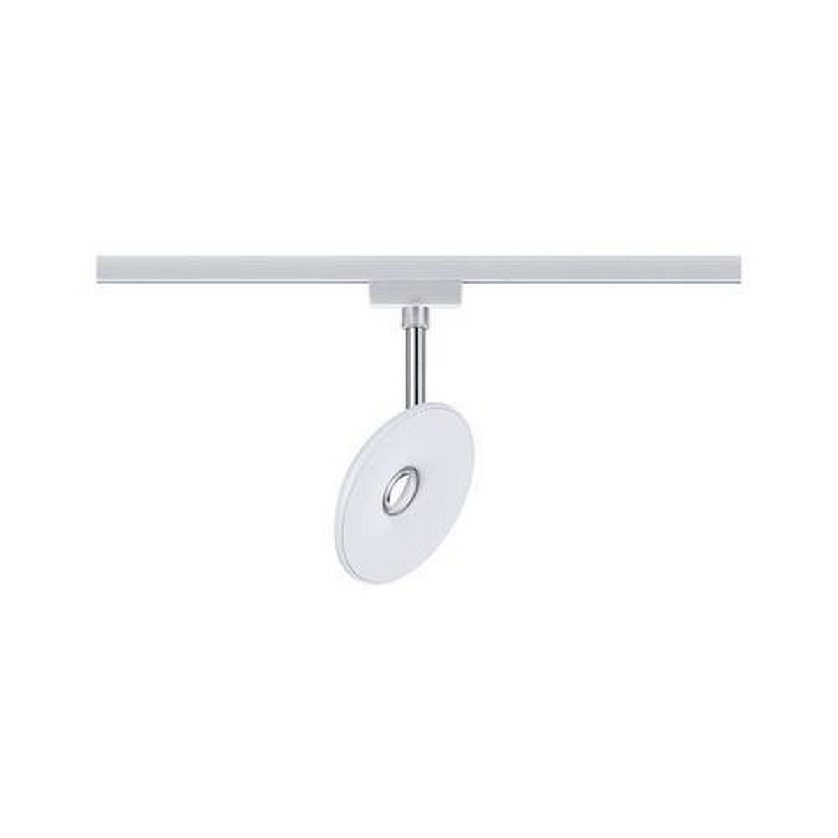Schienensystem-Hängeleuchte Spot Sphere max. 4,7 Watt - Chromfarben/Weiß, Basics, Kunststoff (11,98/18,3/3,2cm) - Paulmann