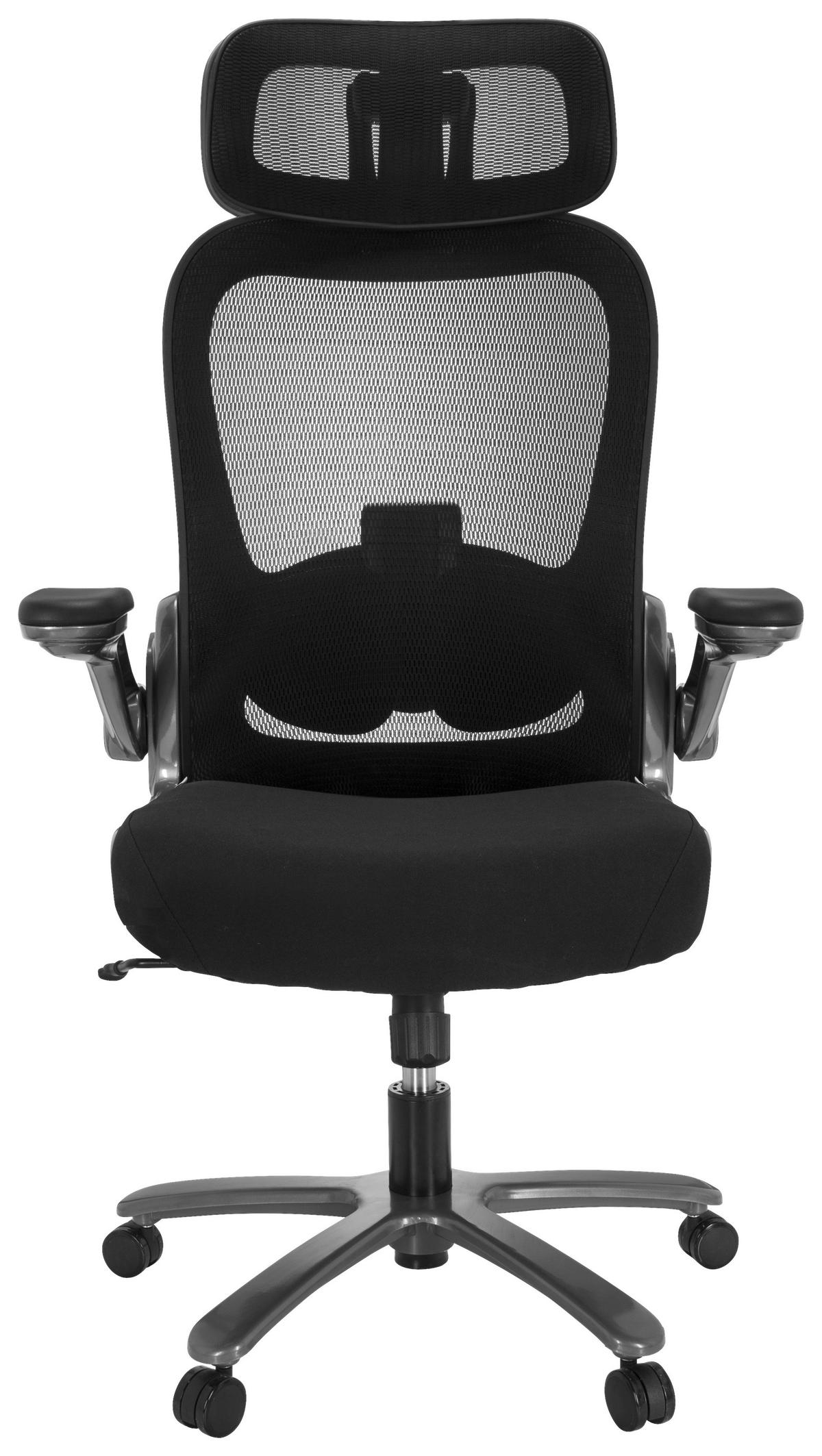 Pisarniški Stol Instructor T I Pro, Črna - srebrne barve/črna, Moderno, kovina/umetna masa (75/142/63cm) - MID.YOU