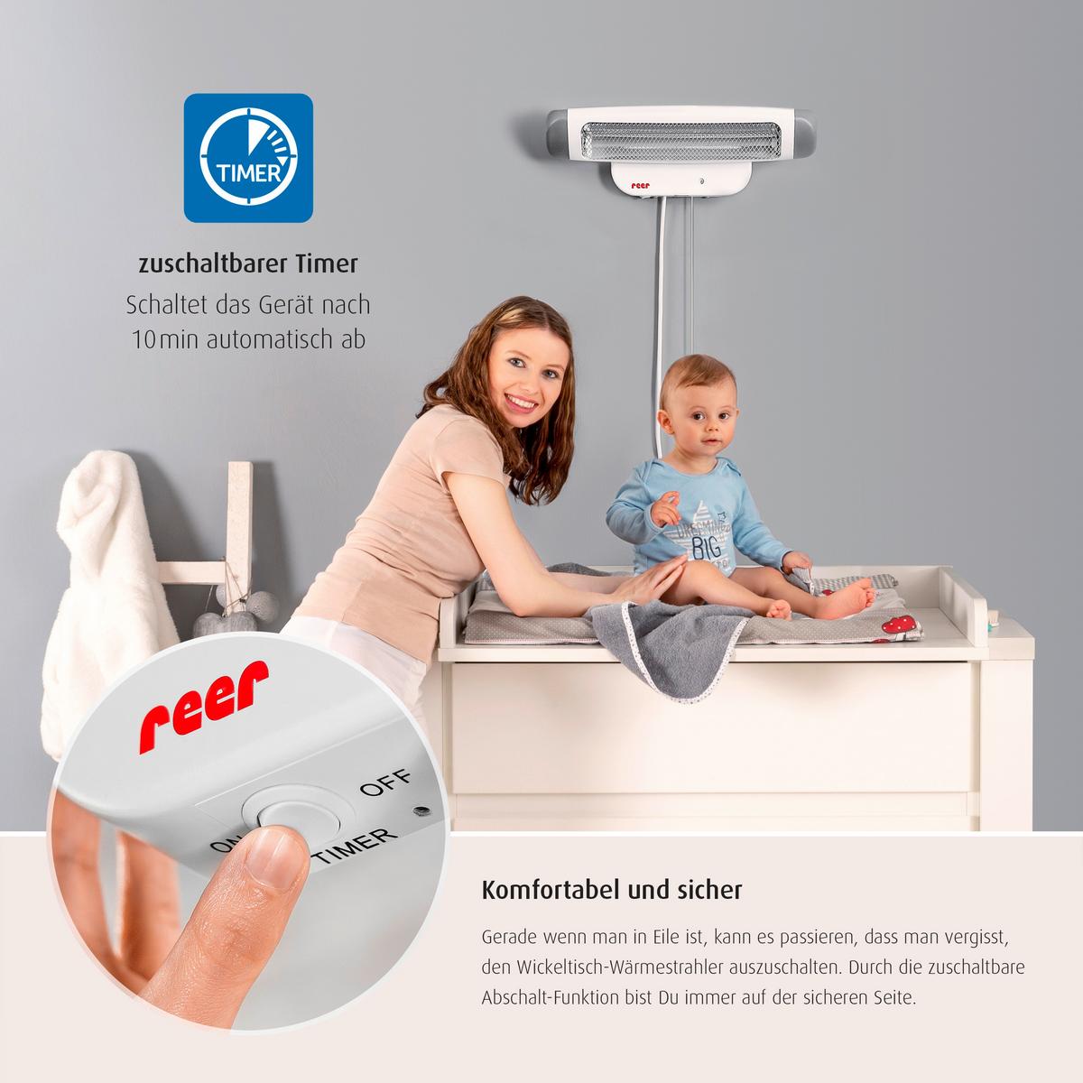 PROMIENNIK CIEPŁA 1926 - Basics, tworzywo sztuczne/metal (52/14cm) - Reer